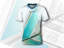 XAD-G028  藍色空間 運動V領 T-shirt